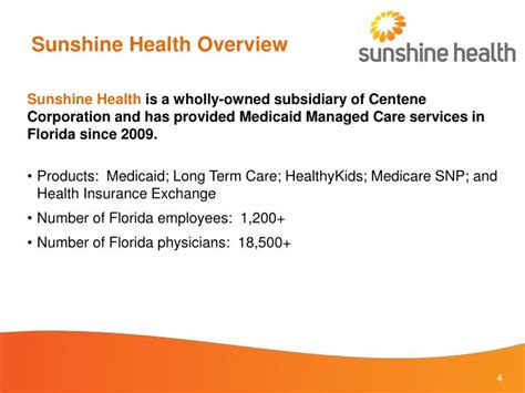 sunshine health provider list